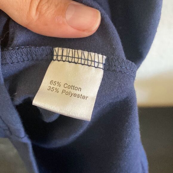 Summer Side Ruched Tank Dress Navy Blue size Small - Picture 5 of 5